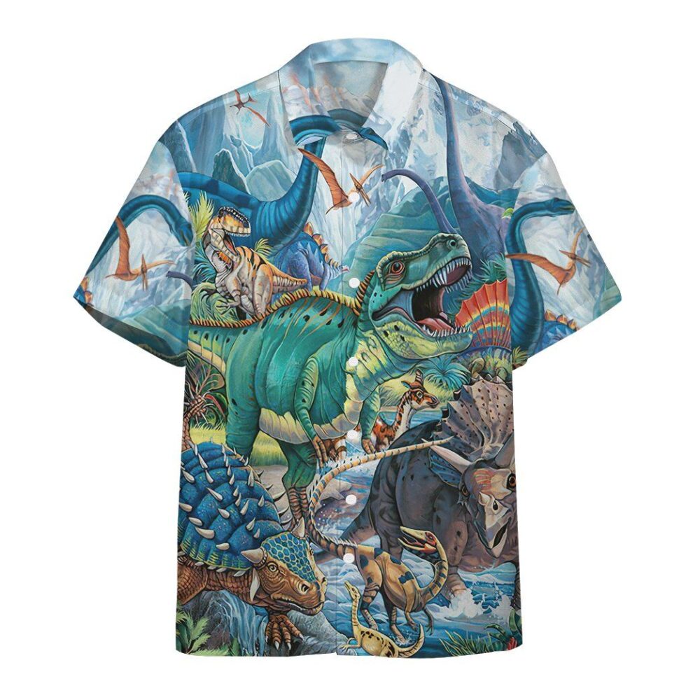 Dinotopia Hawaiian Custom Short Sleeve Shirts