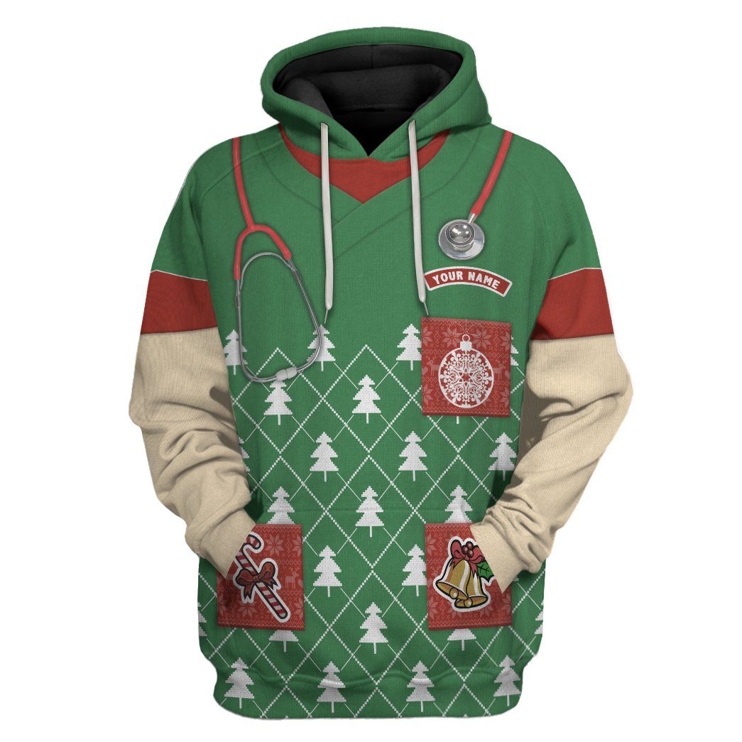 Doctor Ugly Sweater All Over Print T-Shirt Hoodie Apparel