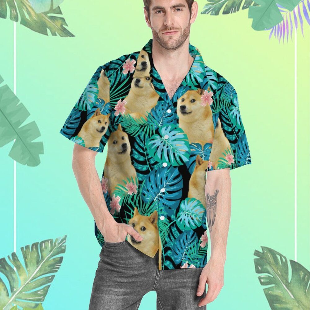 Doge Meme Hawaiian Custom Short Sleeve Shirt