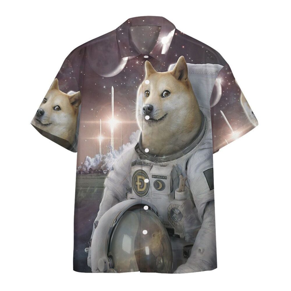 Doge To The Moon Custom Hawaii Shirt