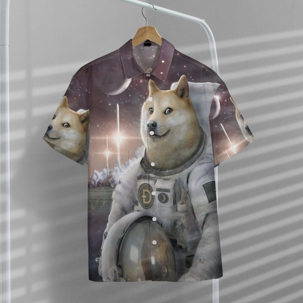 Doge To The Moon Custom Hawaii Shirt