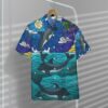 Dolphin Stained Glass Style Custom Short Sleeve Shirt Vkqb8