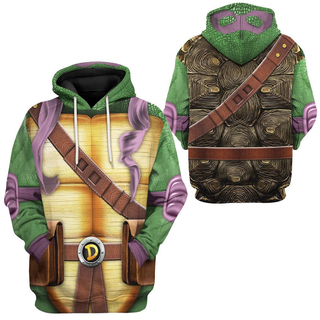 Donatello TMNT Don Donnie Cosplay All Over Print T-Shirt Hoodie Fan Gifts Idea