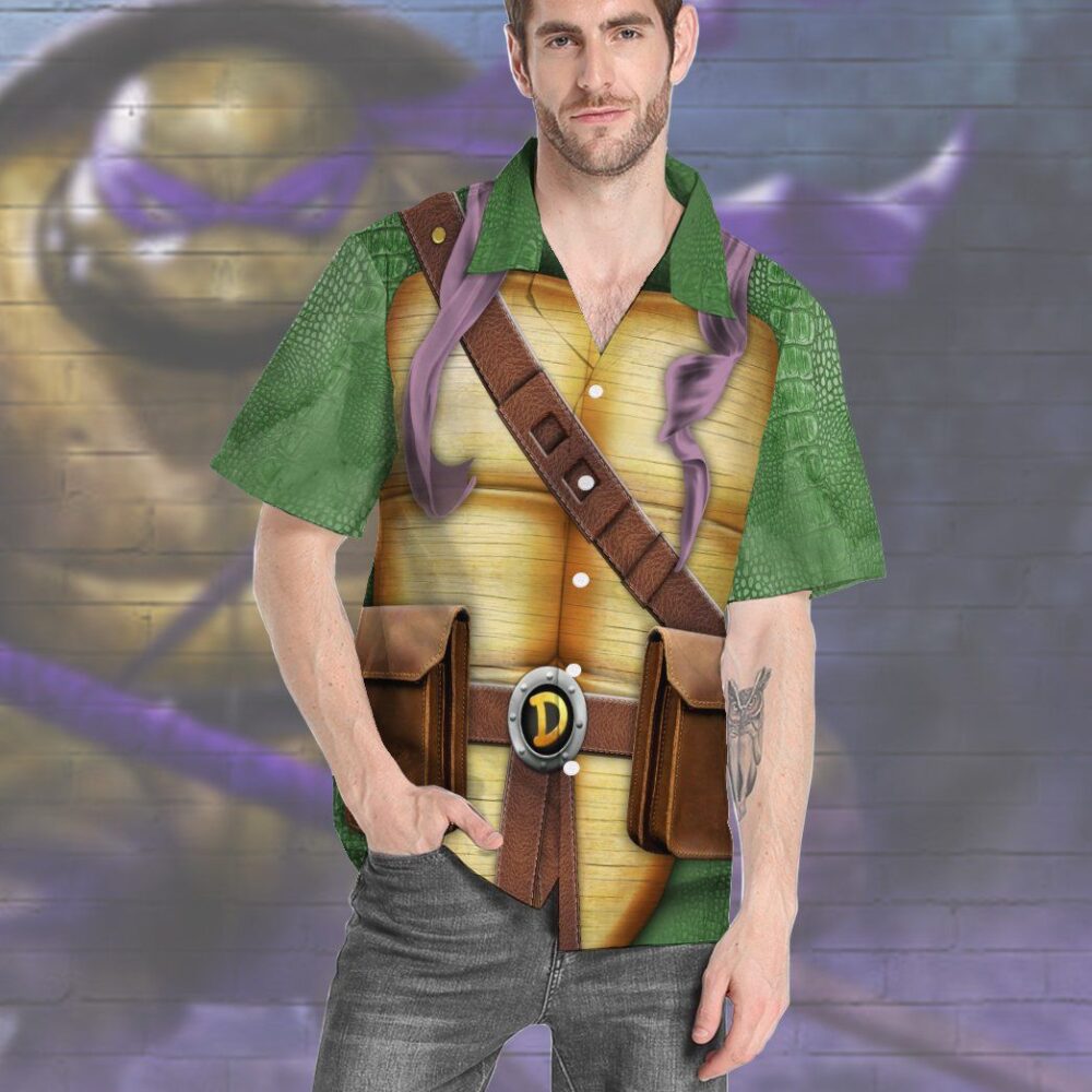 Donatello Tmnt Don Donnie Cosplay Custom Short Sleeve Shirt