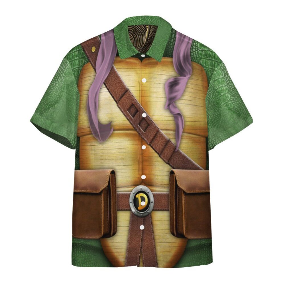 Donatello Tmnt Don Donnie Cosplay Custom Short Sleeve Shirt