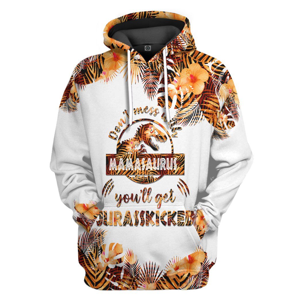 Dont Mess With Mamasaurus v4 Mothers Day Gift All Over Print T-Shirt Hoodie Apparel