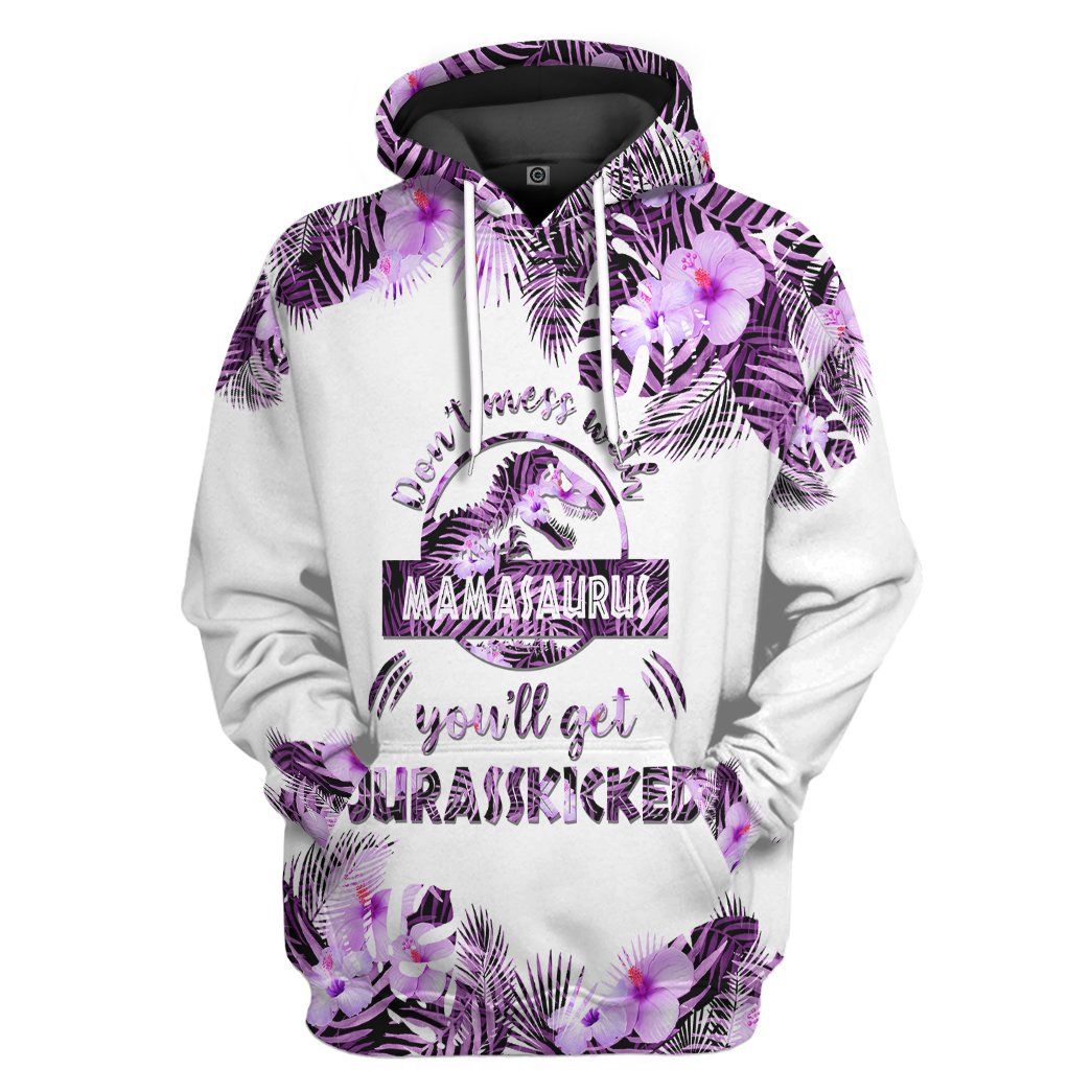 Dont Mess With Mamasaurus v5 Mothers Day Gift All Over Print T-Shirt Hoodie Apparel