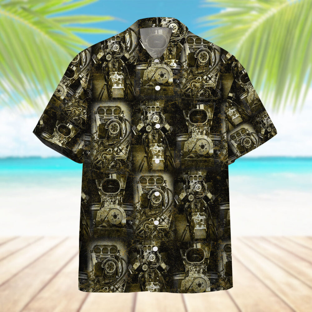 Drag Racing Hawaii Shirt Custom Short Sleeve Shirt