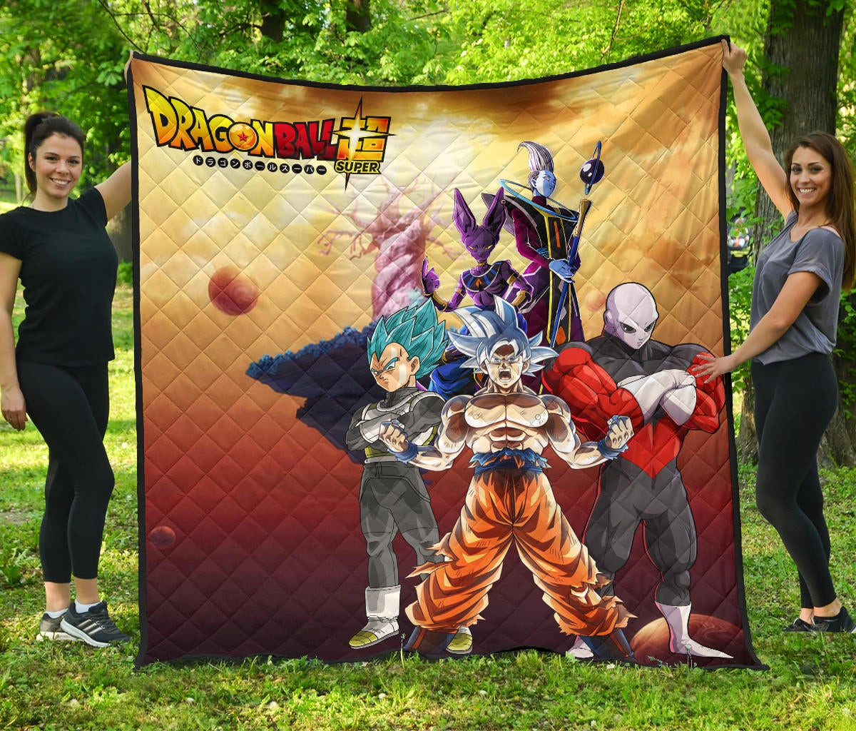 Dragon Ball Anime DB Super Saiyan Beerus Jiren Desert Premium Quilt Blanke