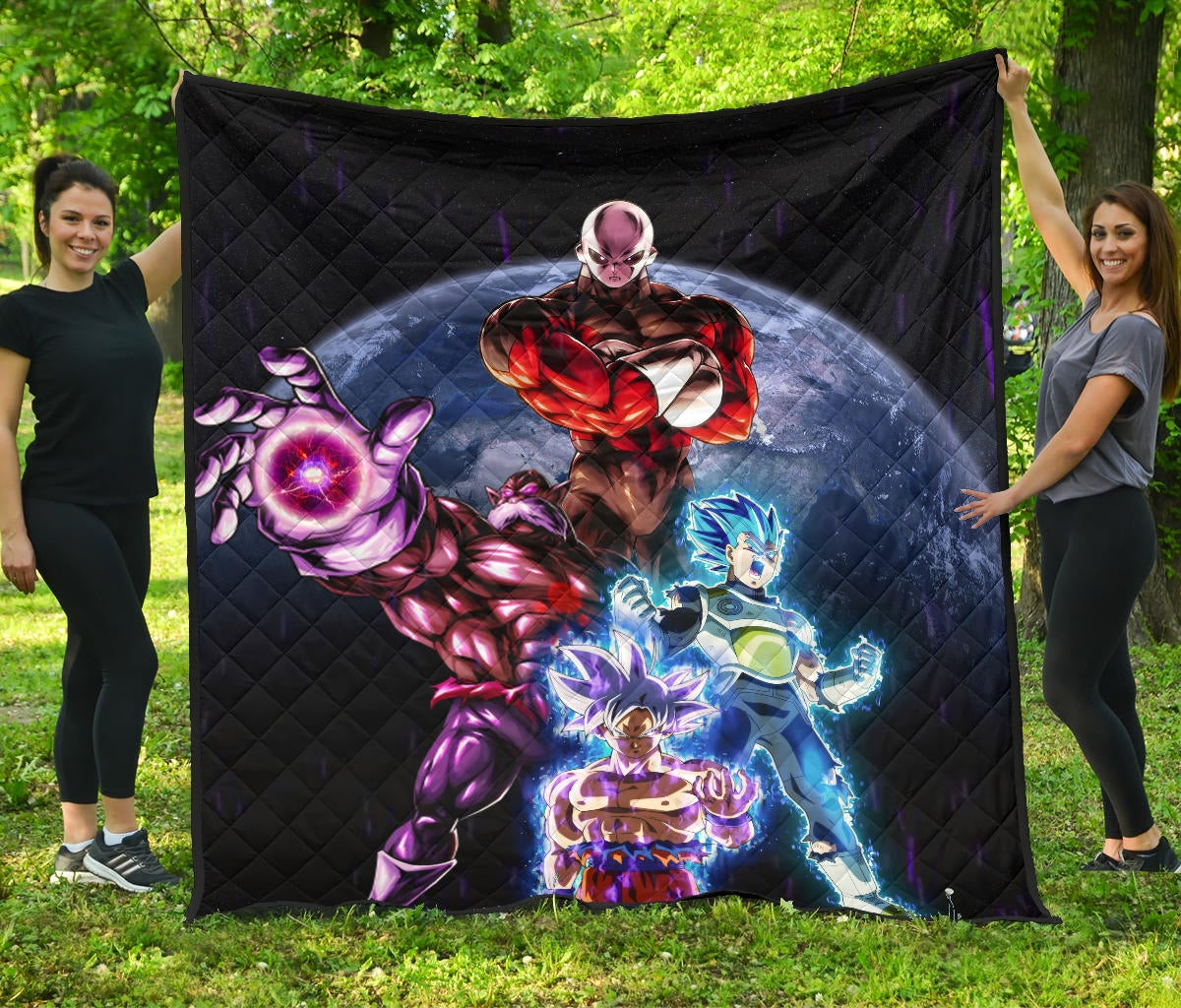 Dragon Ball Anime Premium Quilt – DB Goku Vegeta Vs Jiren Destruction Toppo Quilt Blanket