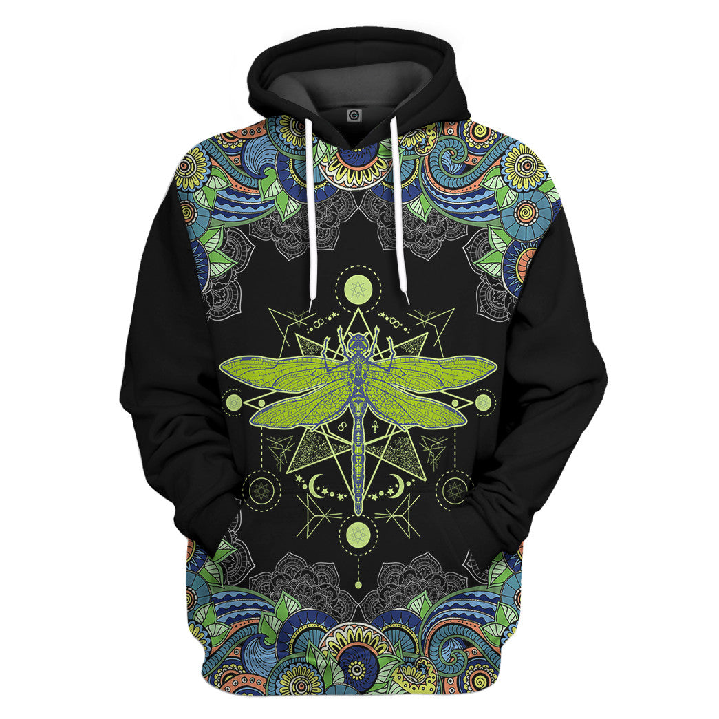 Dragonfly Grandma All Over Print T-Shirt Hoodie Apparel