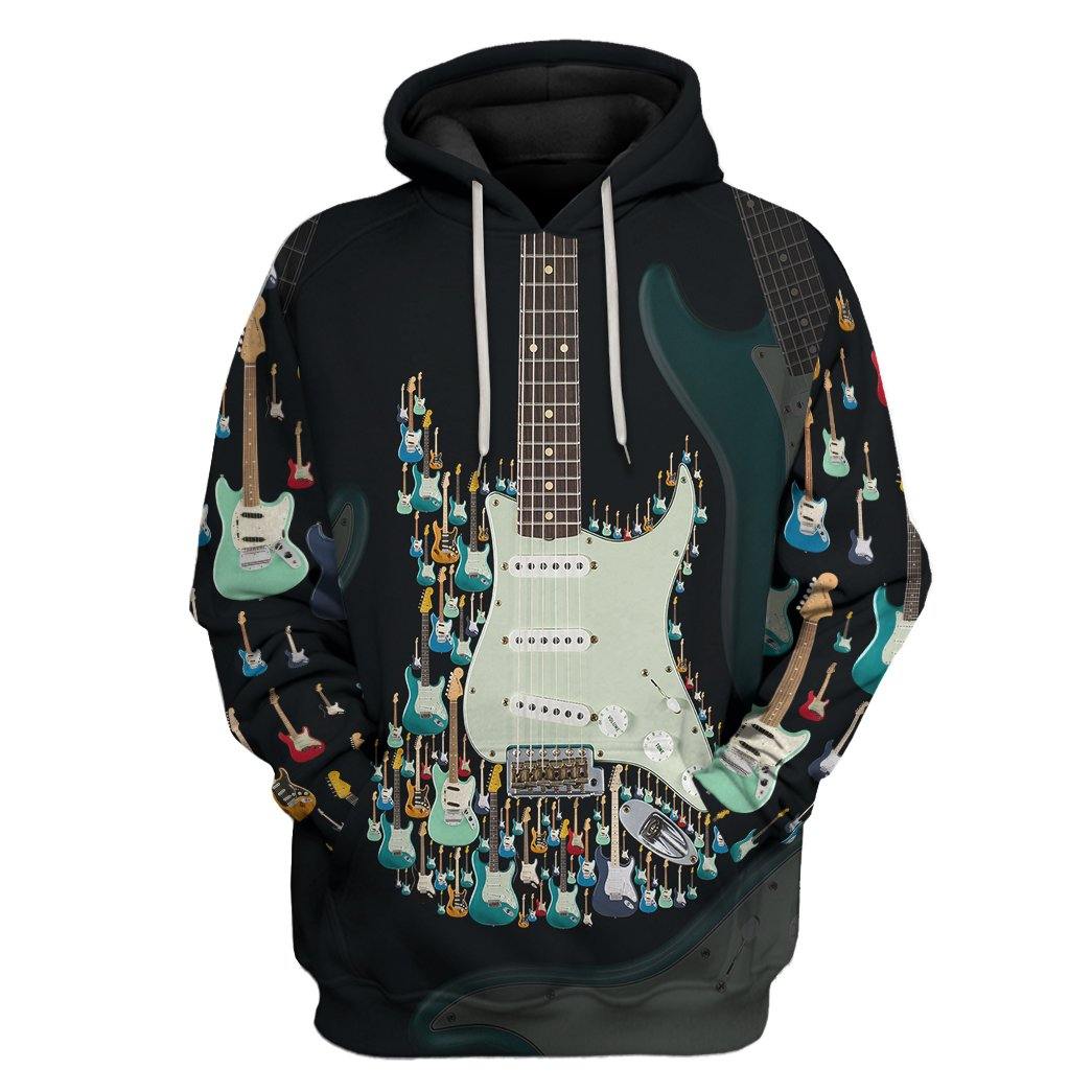 Electric Guitar All Over Print T-Shirt Hoodie Fan Gifts Idea