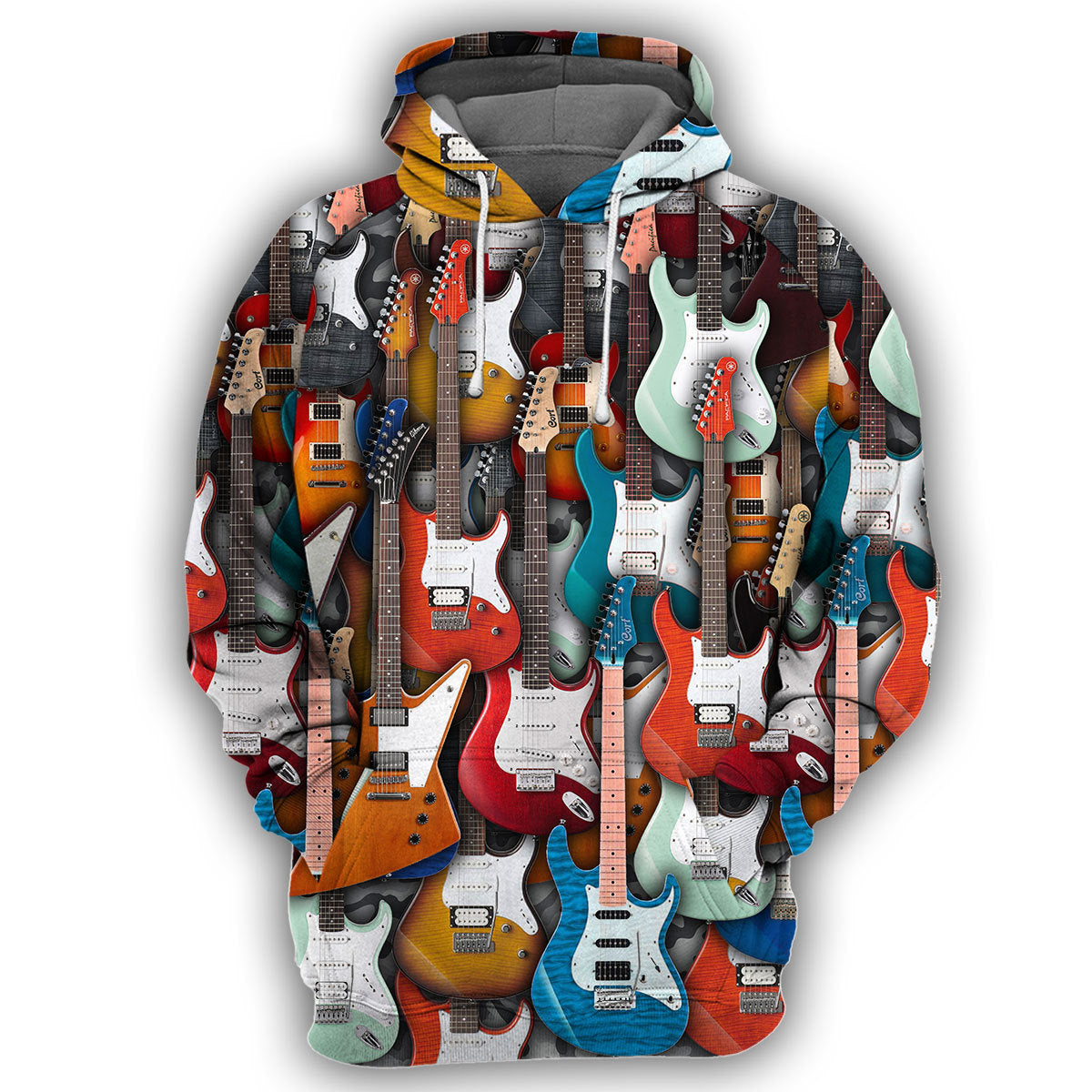 Electric Guitar Unique All Over Print T-Shirt Hoodie Gift Ideas