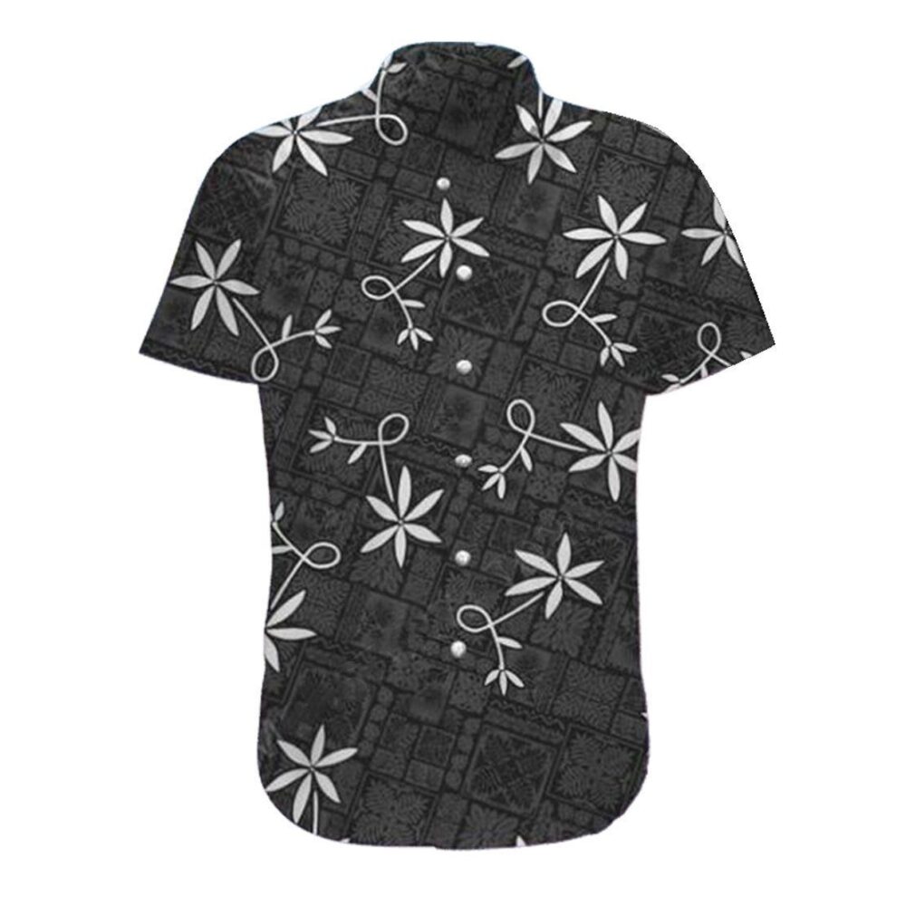 Elv Prl Black Hawaii Shirt