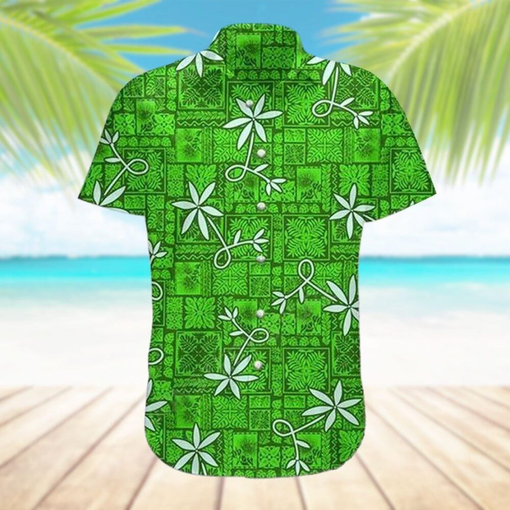 Elv Prl Green Hawaii Shirt