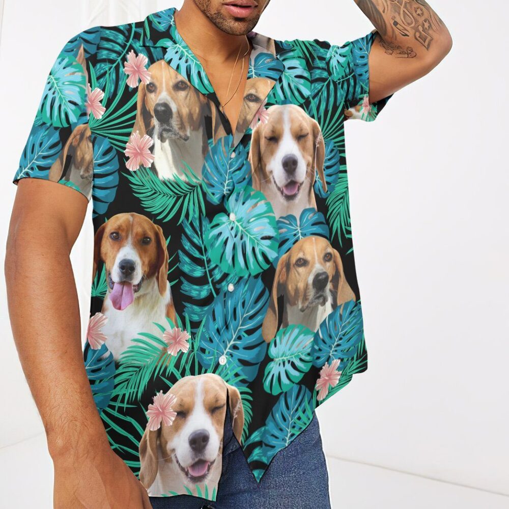 English Foxhound Dog Summer Custom Hawaiian Shirt