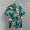 English Foxhound Dog Summer Custom Hawaiian Shirt Mwlzr