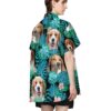 English Foxhound Dog Summer Custom Hawaiian Shirt Zexh0