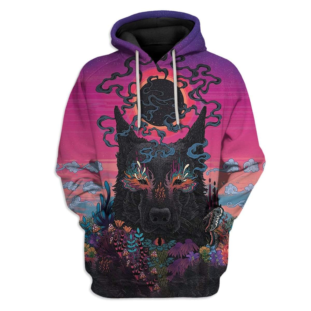 Eye Of Sauron Wolf Art Hoodie Apparel