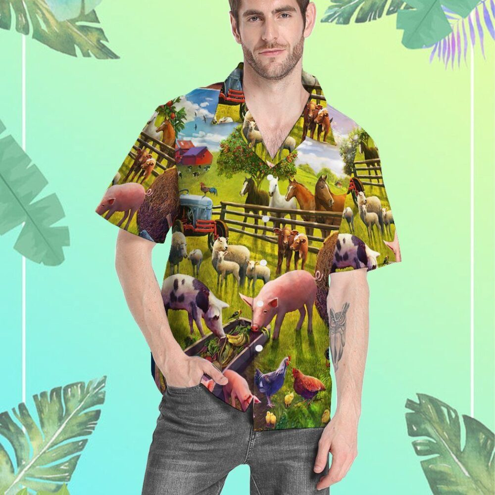 Farm Animal Hawaii Shirt