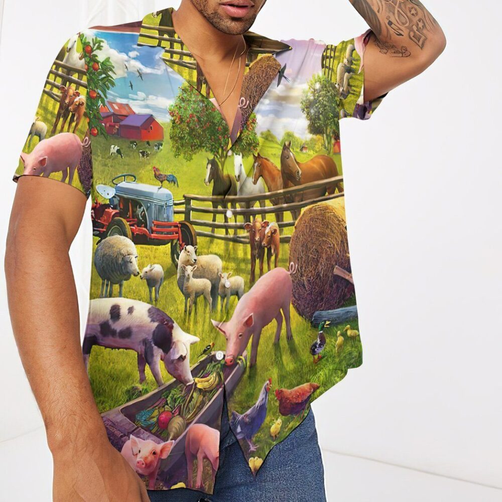 Farm Animal Hawaii Shirt