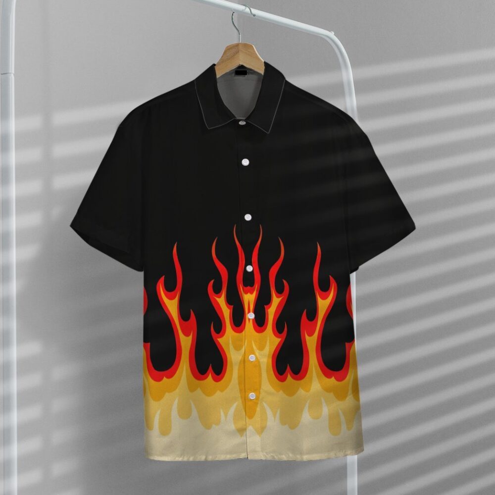 Fire Hot Rod Flames Custom Short Sleeve Shirt