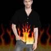 Fire Hot Rod Flames Custom Short Sleeve Shirt Rmirl