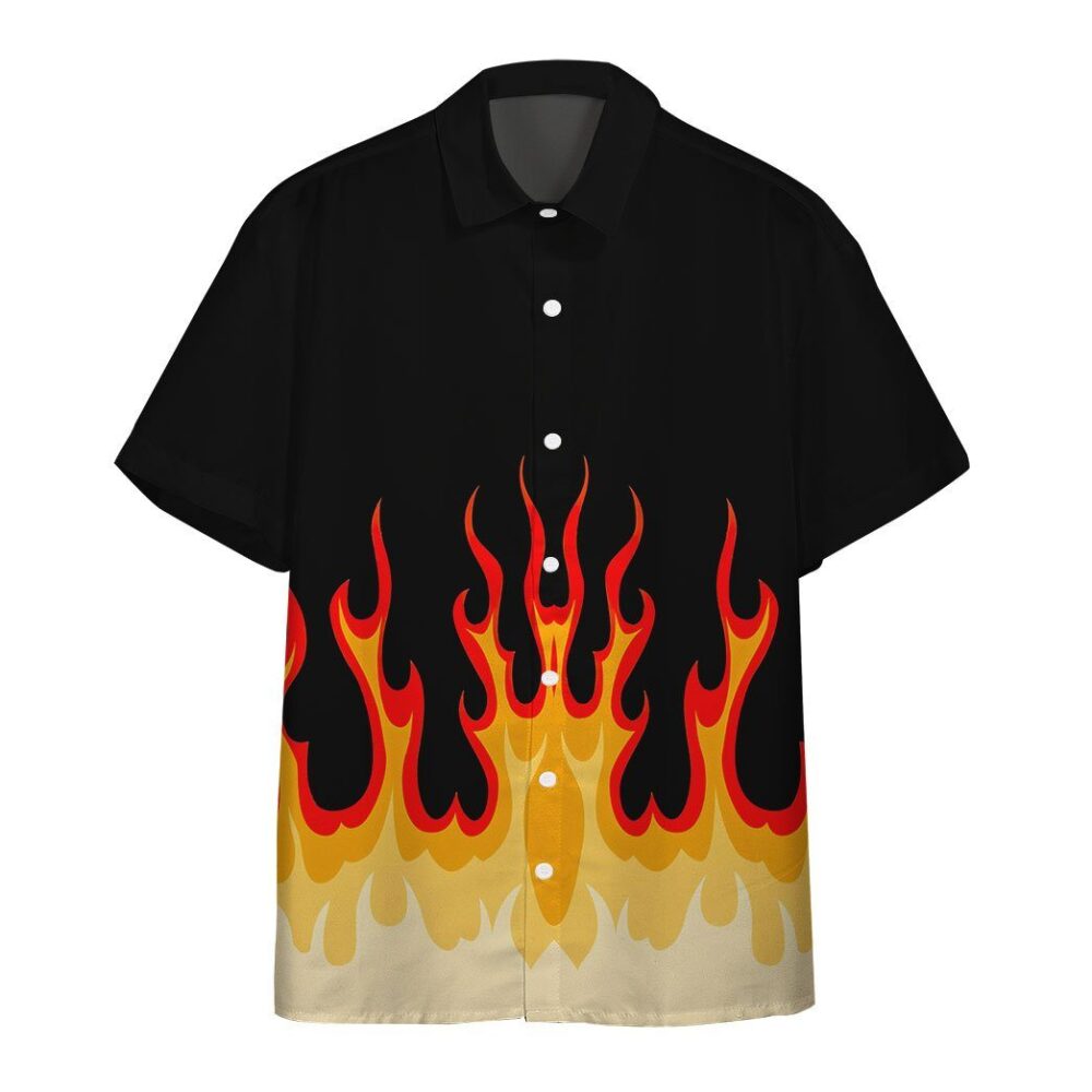 Fire Hot Rod Flames Custom Short Sleeve Shirt