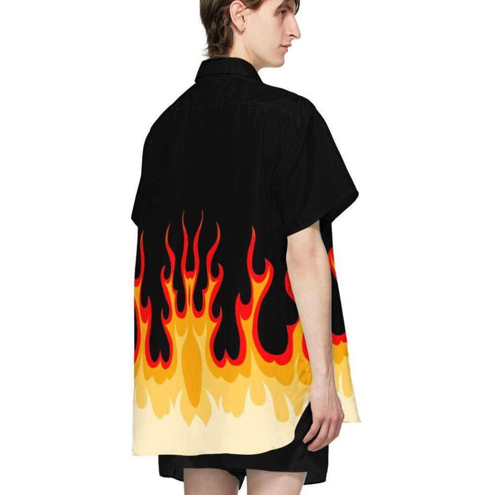 Fire Hot Rod Flames Custom Short Sleeve Shirt