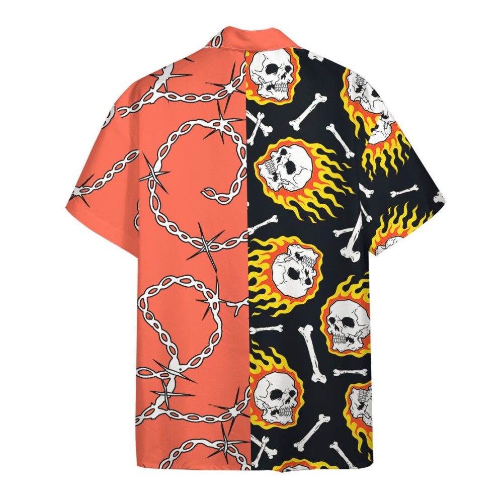 Fire Skull Hawaii Shirt