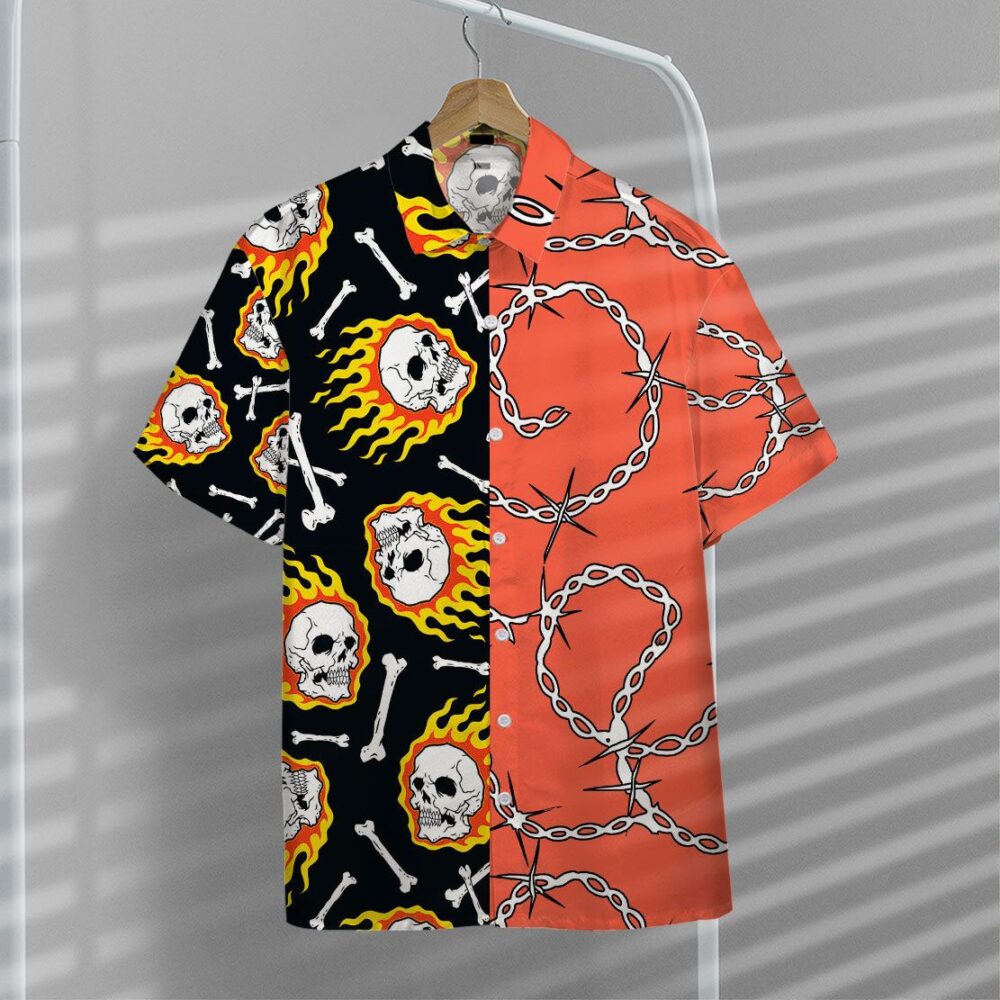 Fire Skull Hawaii Shirt