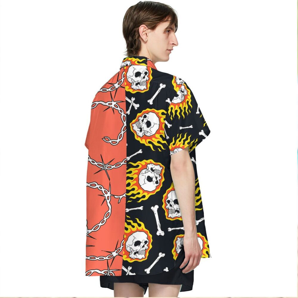 Fire Skull Hawaii Shirt