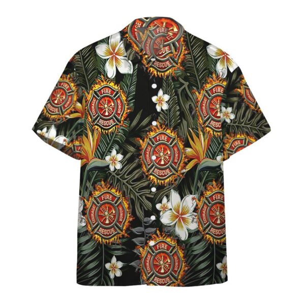 Firefighter Hawaiian Custom Short Sleeve Short