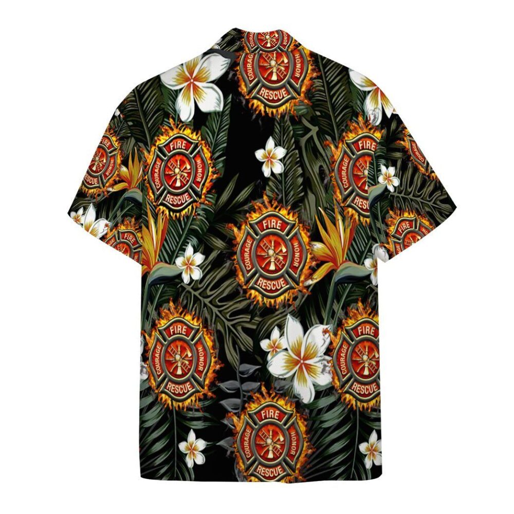 Firefighter Hawaiian Custom Short Sleeve Short