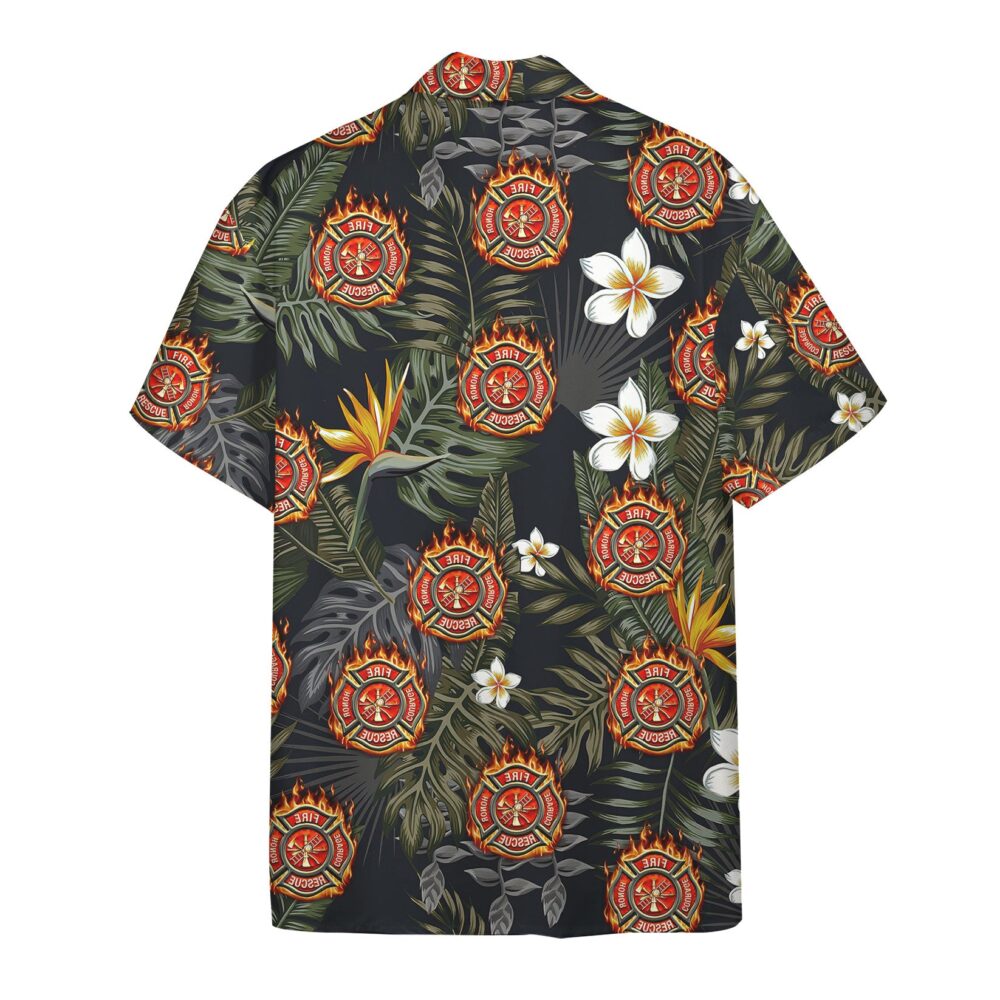 Firefighter Tropical Hawaii Shirt