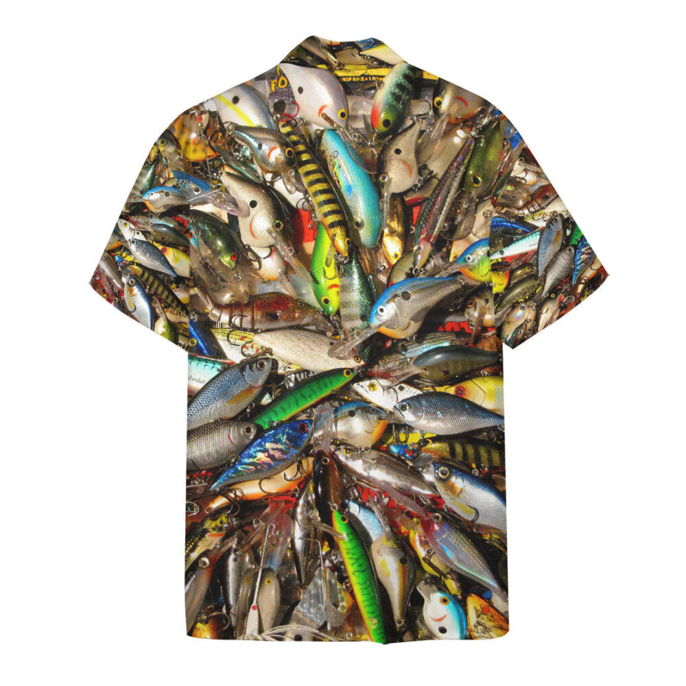 Fishing Baits Stainless Steel Hawaii Shirt