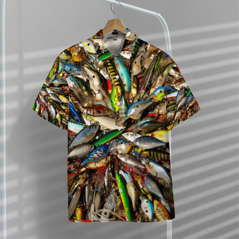 Fishing Baits Stainless Steel Hawaii Shirt