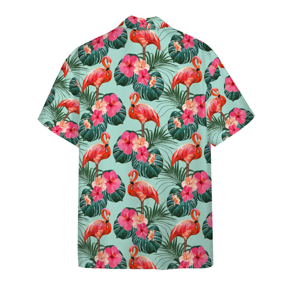 Flamingo Beautiful Summer Floral Custom Hawaii Shirt