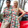 Flamingo Beautiful Summer Floral Custom Hawaii Shirt S1Xkr