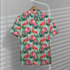 Flamingo Beautiful Summer Floral Custom Hawaii Shirt Vipol