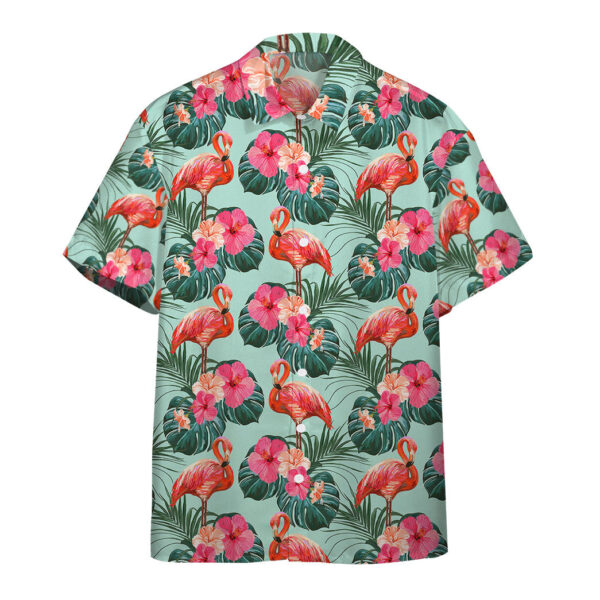 Flamingo Beautiful Summer Floral Custom Hawaii Shirt