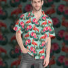 Flamingo Beautiful Summer Floral Custom Hawaii Shirt Z11V5