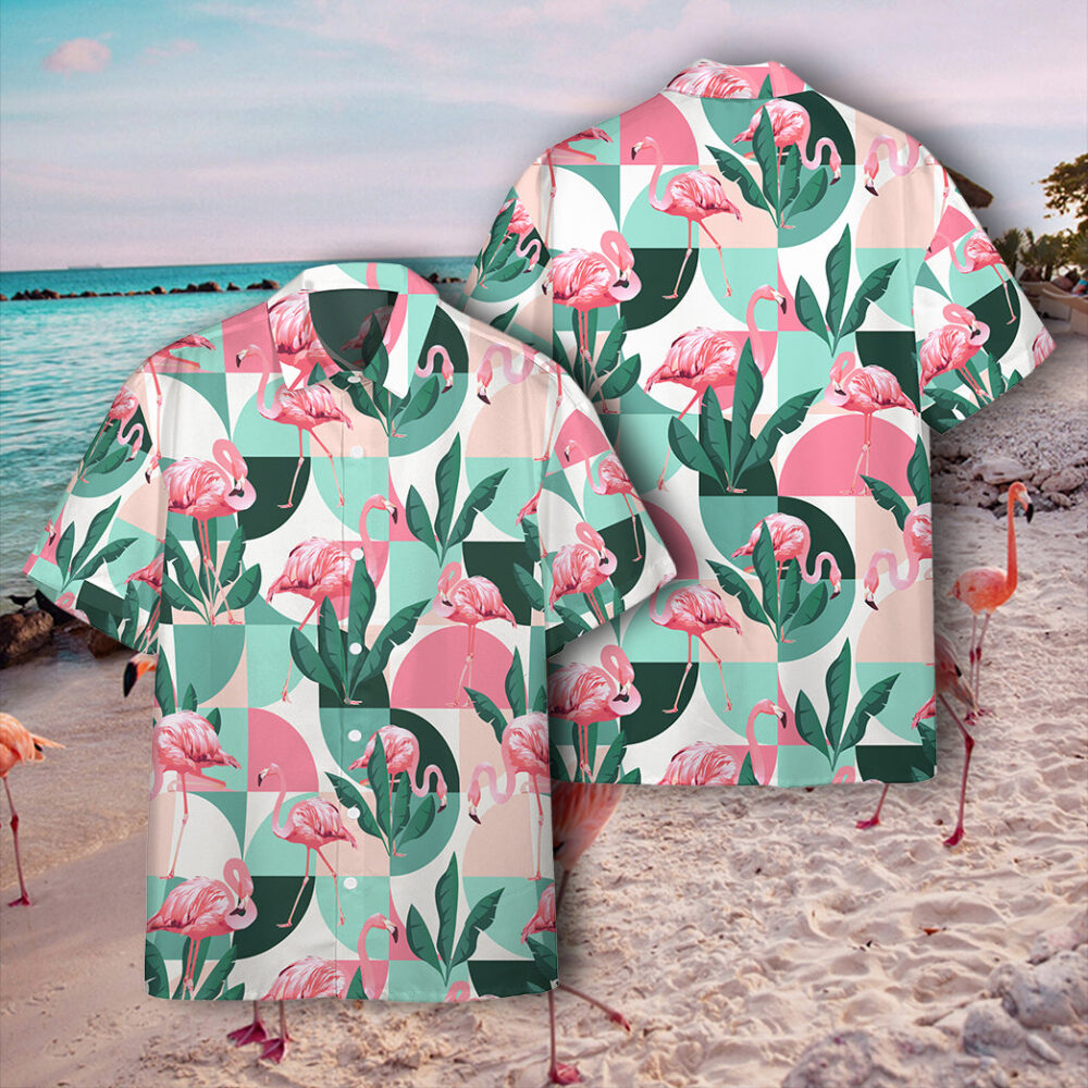 Flamingo Exotic Patchwork Patterns Custom Hawaii Shirt