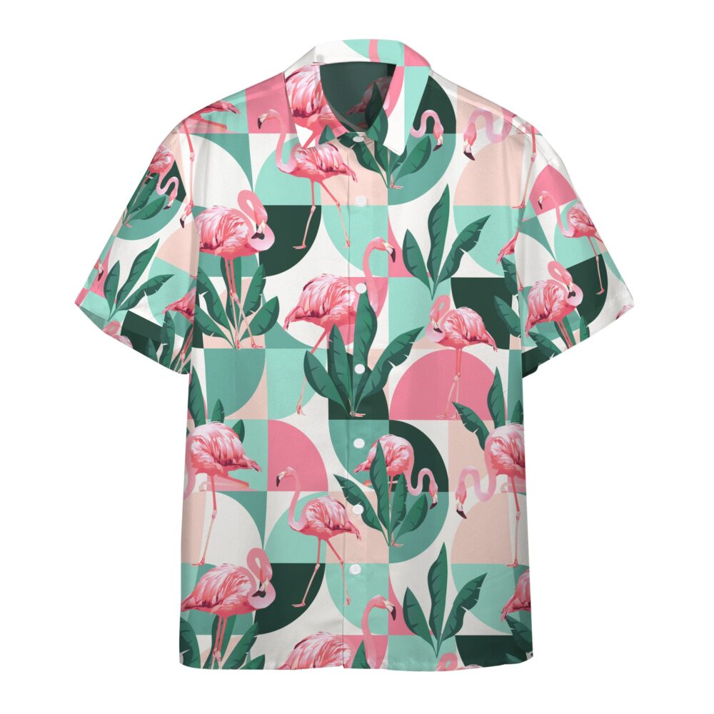 Flamingo Exotic Patchwork Patterns Custom Hawaii Shirt