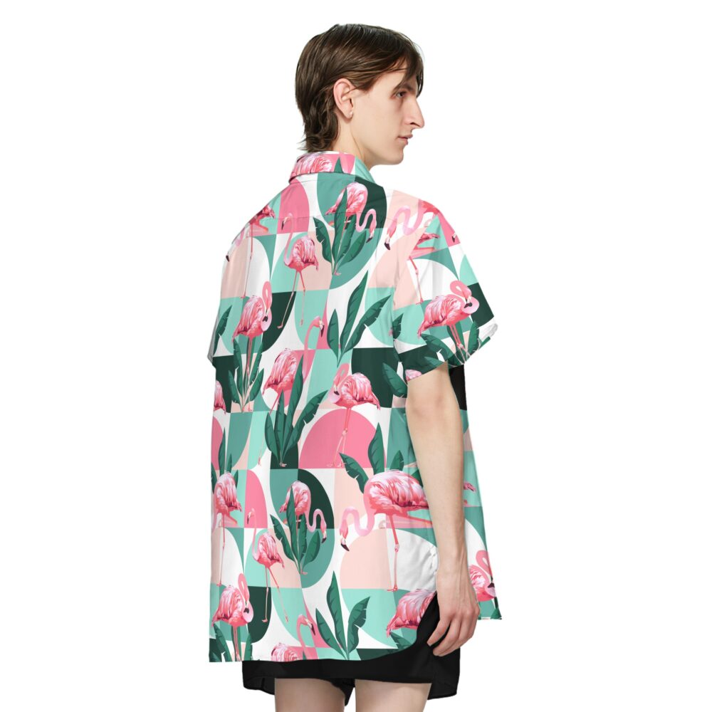 Flamingo Exotic Patchwork Patterns Custom Hawaii Shirt