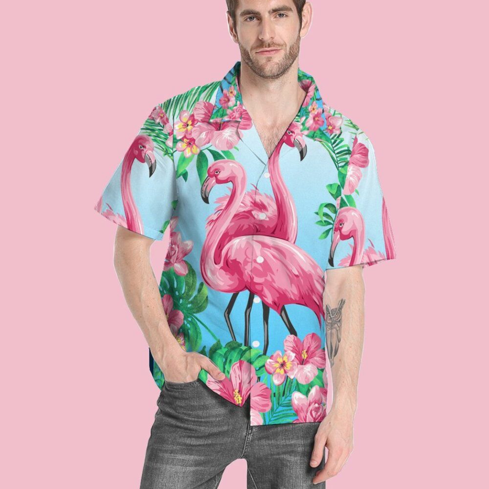 Flamingo Hawaii Custom Short Sleeve Shirts