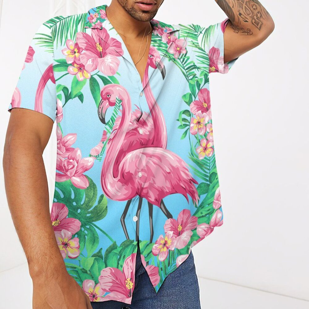 Flamingo Hawaii Custom Short Sleeve Shirts