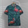 Flamingo Tropical Custom Hawaii Shirt Qxj7B