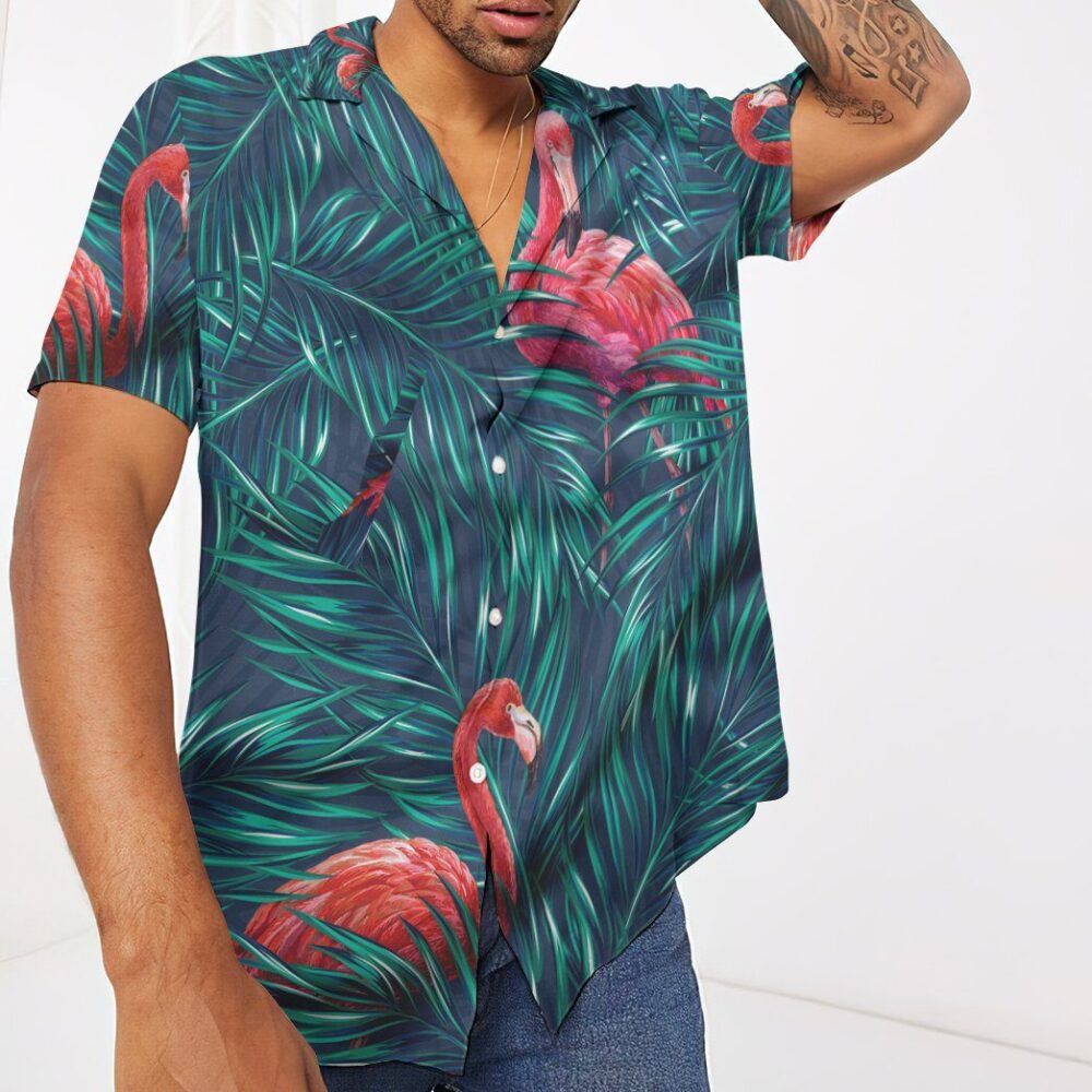 Flamingo Tropical Custom Hawaii Shirt