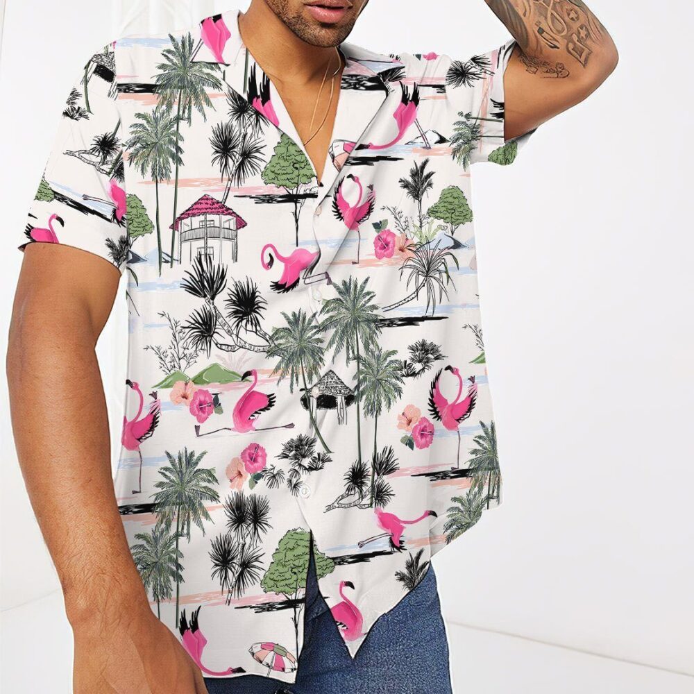 Flamingo Yoga Custom Hawaiian Shirts For Men And Women